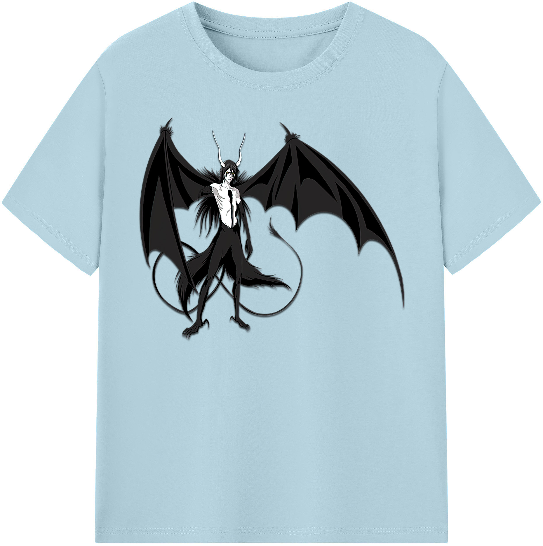 （画像用） ブリーチ ウルキオラ·シファー BLEACH Ulquiorra cifer 綿100％半袖Tシャツ（フロントプリント）